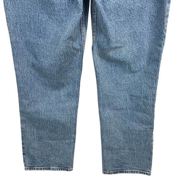 Abercrombie Curve Love Ultra High Rise 90s Straight Jean Sz 31 Short Blue AF - Picture 7 of 11